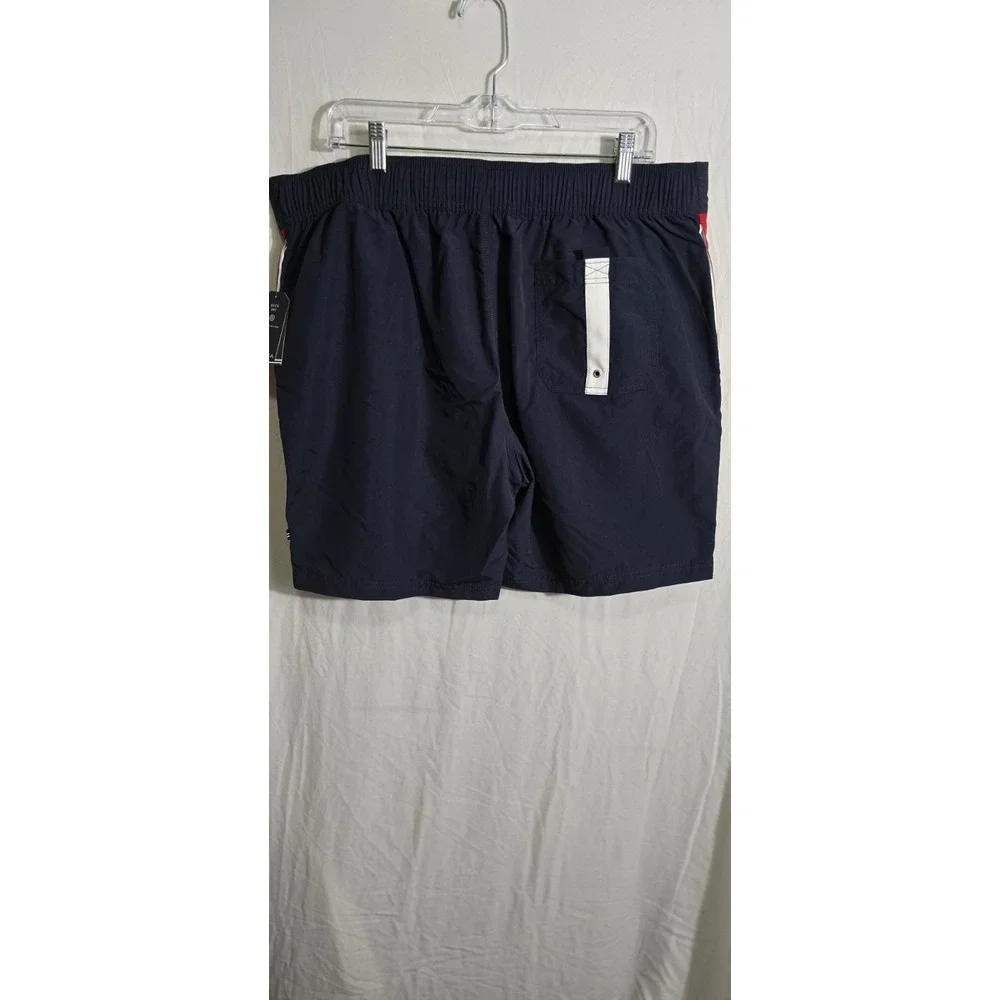 Nautica Quick Dry Red, White,‎ Blue Brief Lined Swim Trunks Shorts Lined XLarge